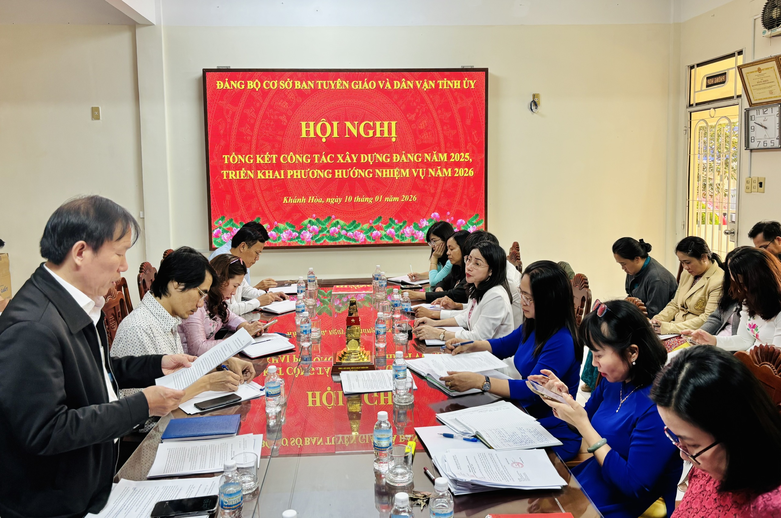 Đảng bộ cơ sở Ban Tuyên giáo và Dân vận Tỉnh ủy tổng kết công tác xây dựng Đảng năm 2025